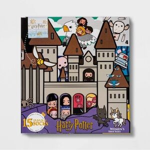 15 Days of Socks Harry Potter Hogwarts Castle Version Advent Calendar Low/Crew